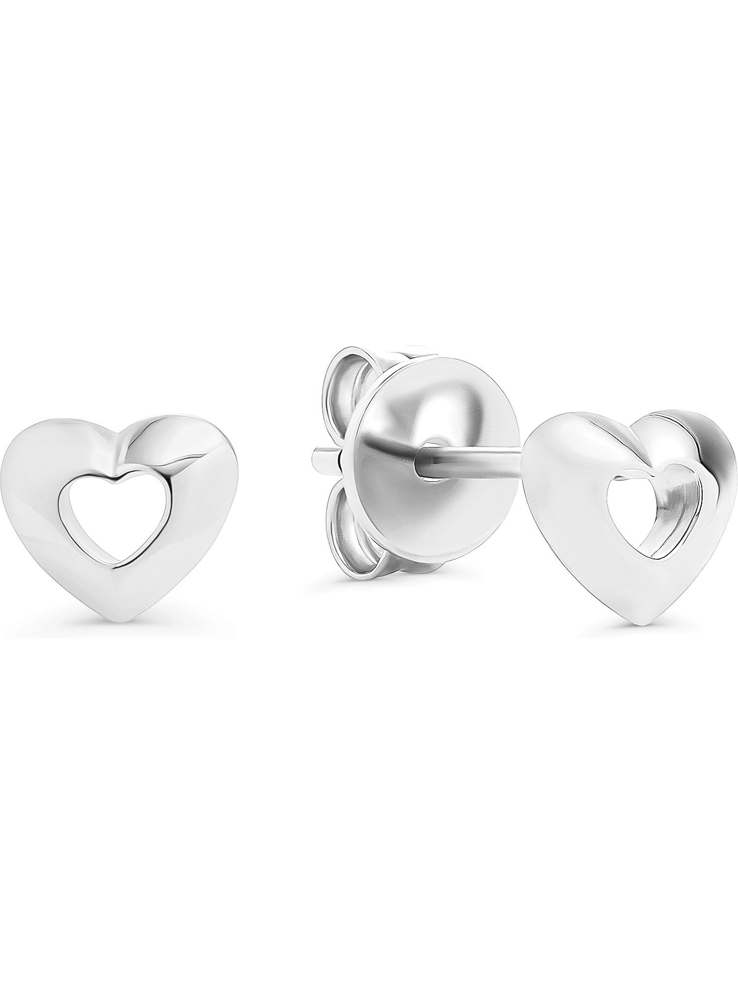 JETTE Paar Серьги-гвоздики JETTE Damen-Ohrstecker 925er Silber, recycelt Herz, DARLING