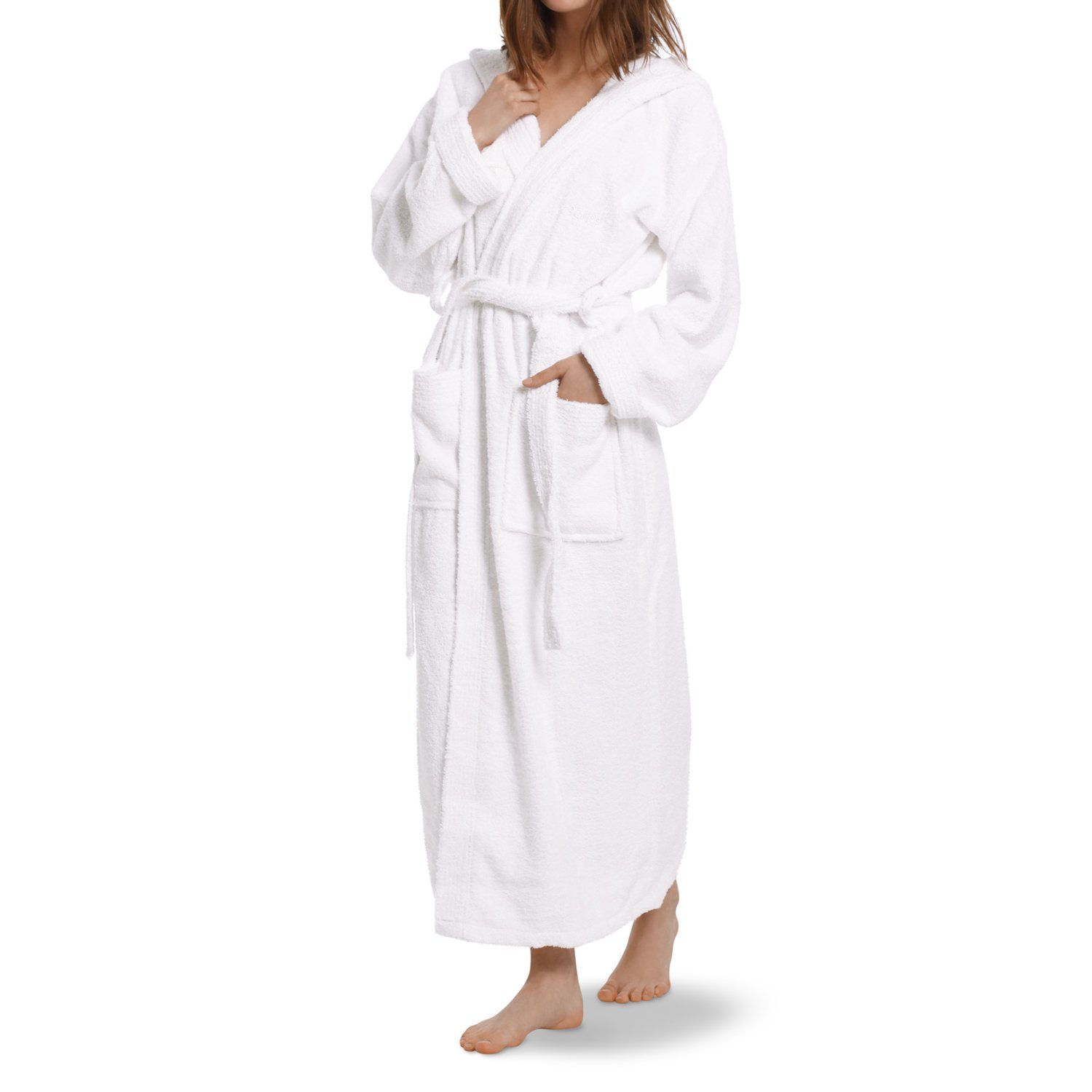 OAHOO Bademantel Unisex Frottee Bademantel mit Kapuze 100% Baumwolle, Extra günstig online kaufen