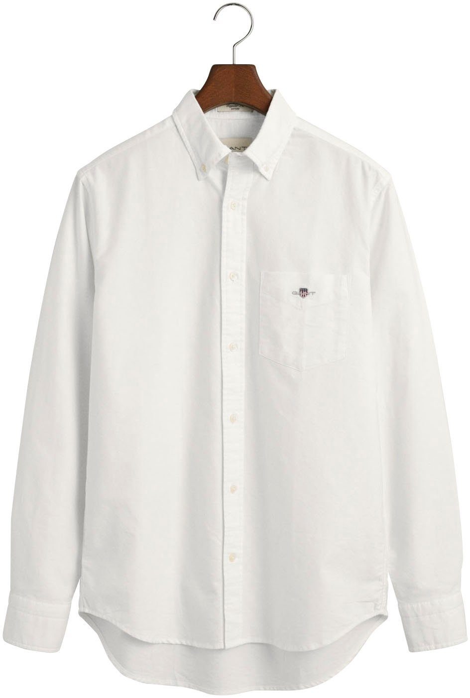 SHIRT den aus Gant inspiriert von dem white Businesshemd Archiv OXFORD 1980er-Jahren REG