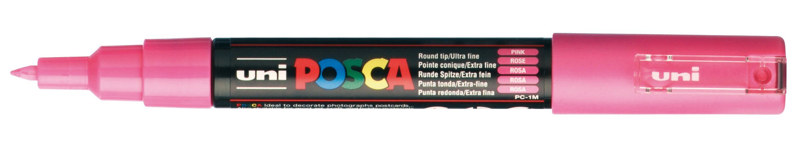 POSCA Marker Marker PC-1MC, Lichtecht, Wasserbasis, Geruchsneutral, Wasserverdünnbar Rosa