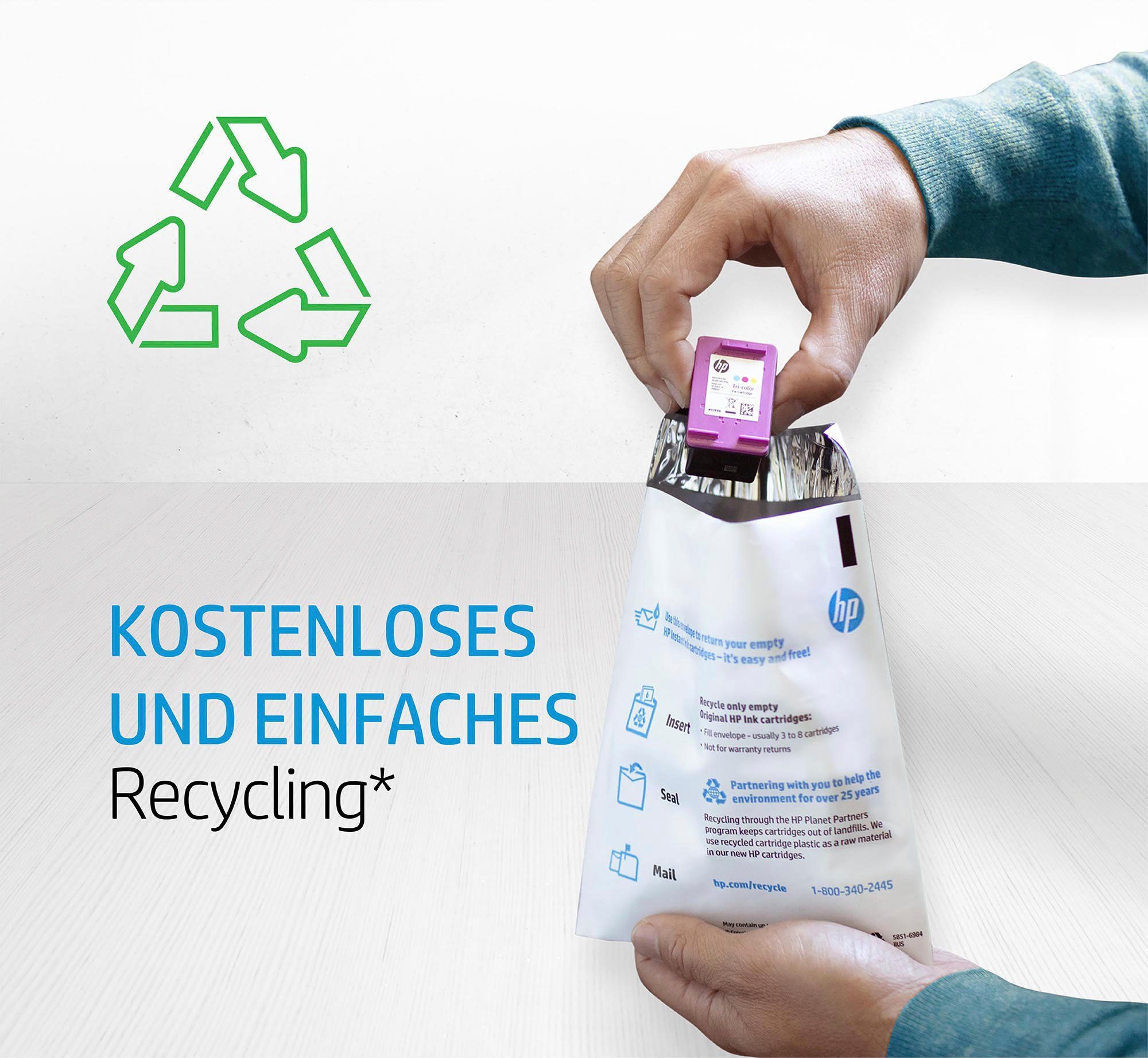 HP HP original Druckerpatrone 301 Black Tintenpatrone (3 Probemonate gratis* drucken)