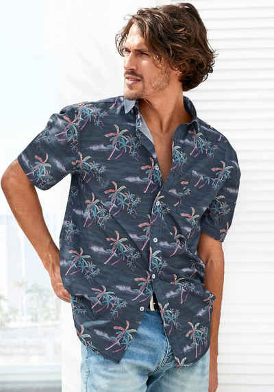 Beachtime Hawaiihemd mit coolem Palmenprint, Strandmode