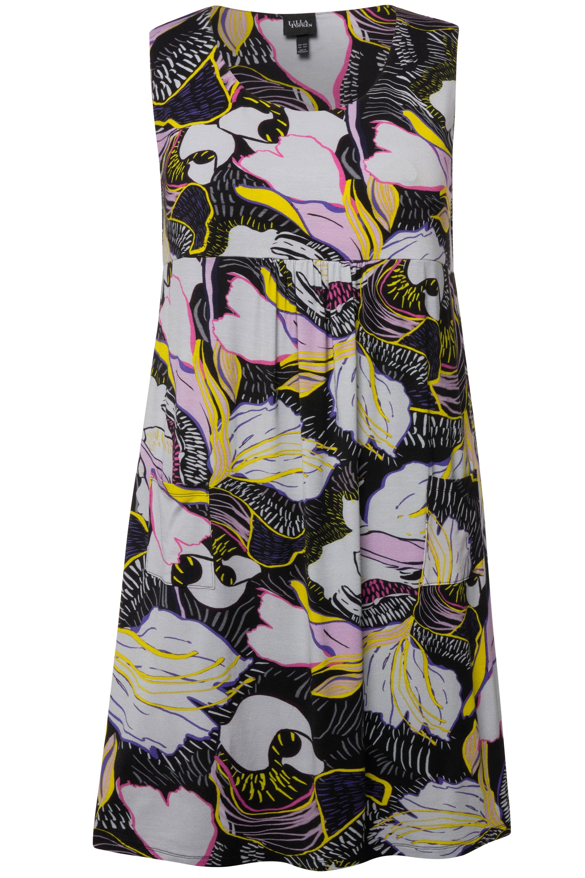 Ulla Popken Minikleid Jersey-Minikleid floraler Druck günstig online kaufen