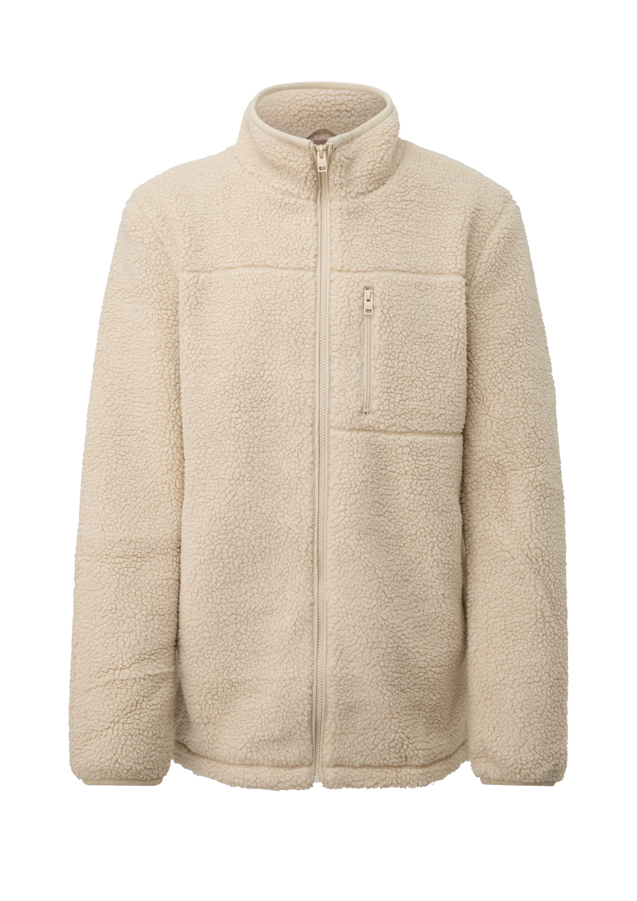 s.Oliver Funktionsjacke Outdoor-Jacke Sportive Teddy-Jacke mit Stehkragen