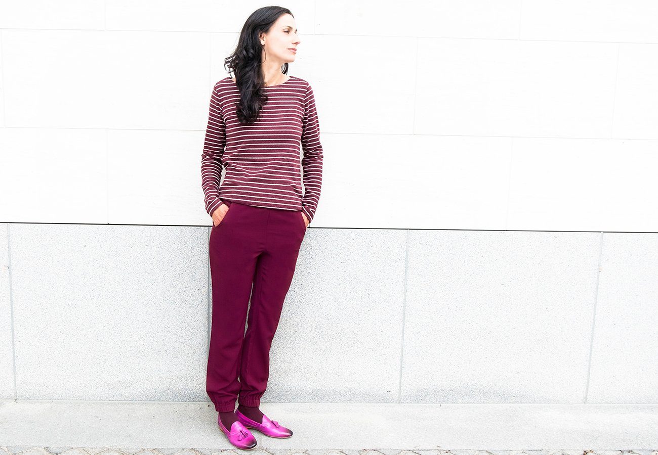 Brigitte von Boch Langarmshirt Cetta Langarmshirt bordeaux