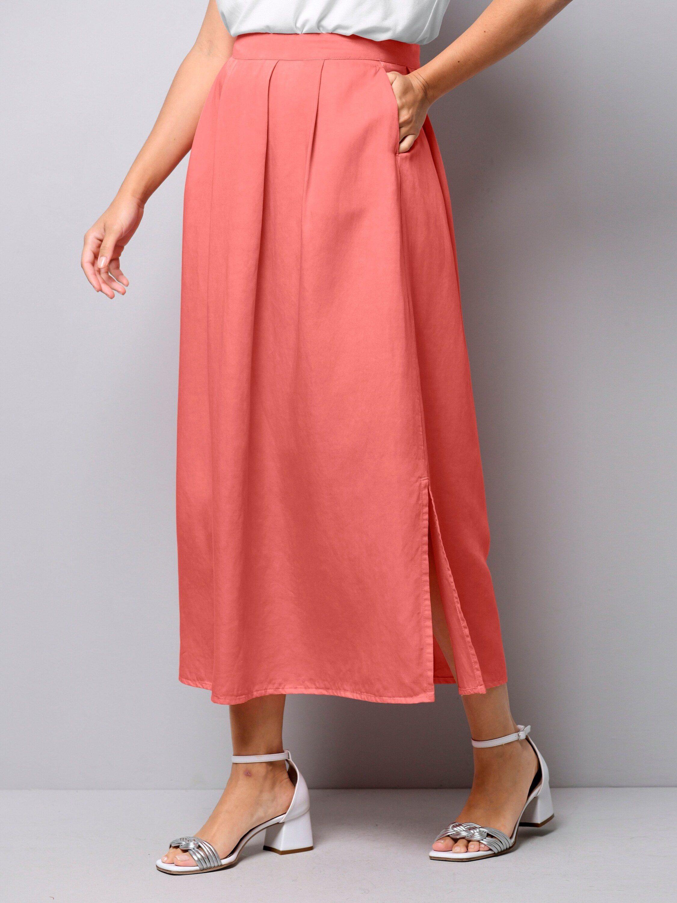 Alba Moda Maxirock Rock mit Schlitz