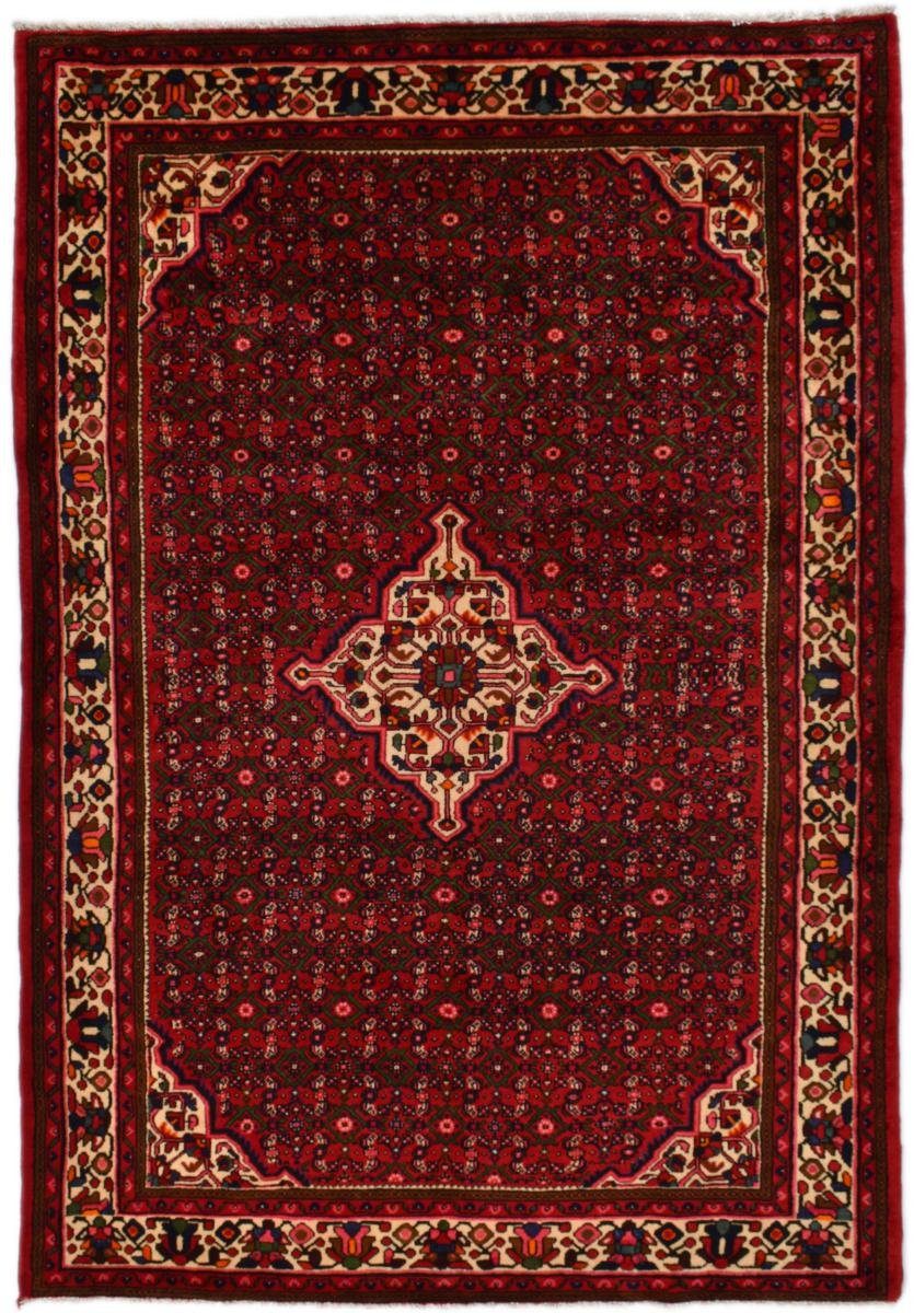 Orientteppich Hosseinabad 205x294 Handgeknüpfter Orientteppich / Perserteppich, Nain Trading, rechteckig, Höhe: 12 mm