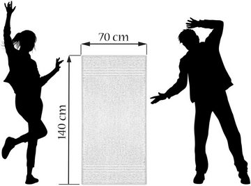 Lashuma Duschtuch Reserviert für Oma, Frottee (1-St), Besticktes Badetuch, Frottee Handtuch 70x140 cm