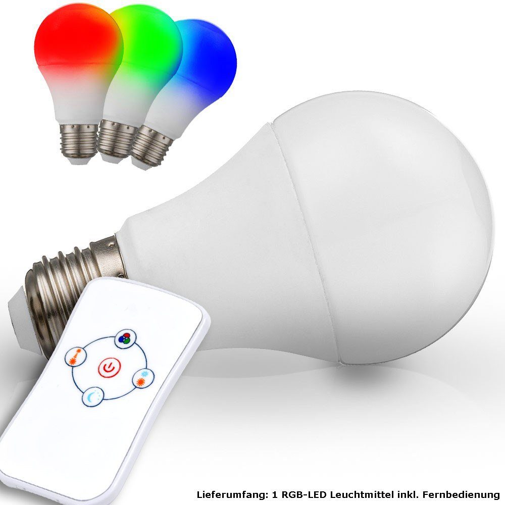 etc-shop LED Pendelleuchte, inklusive, Design Leuchtmittel Lampe ALU Warmweiß, Fernbedienung Hänge Farbwechsel, Pendel Dimmer