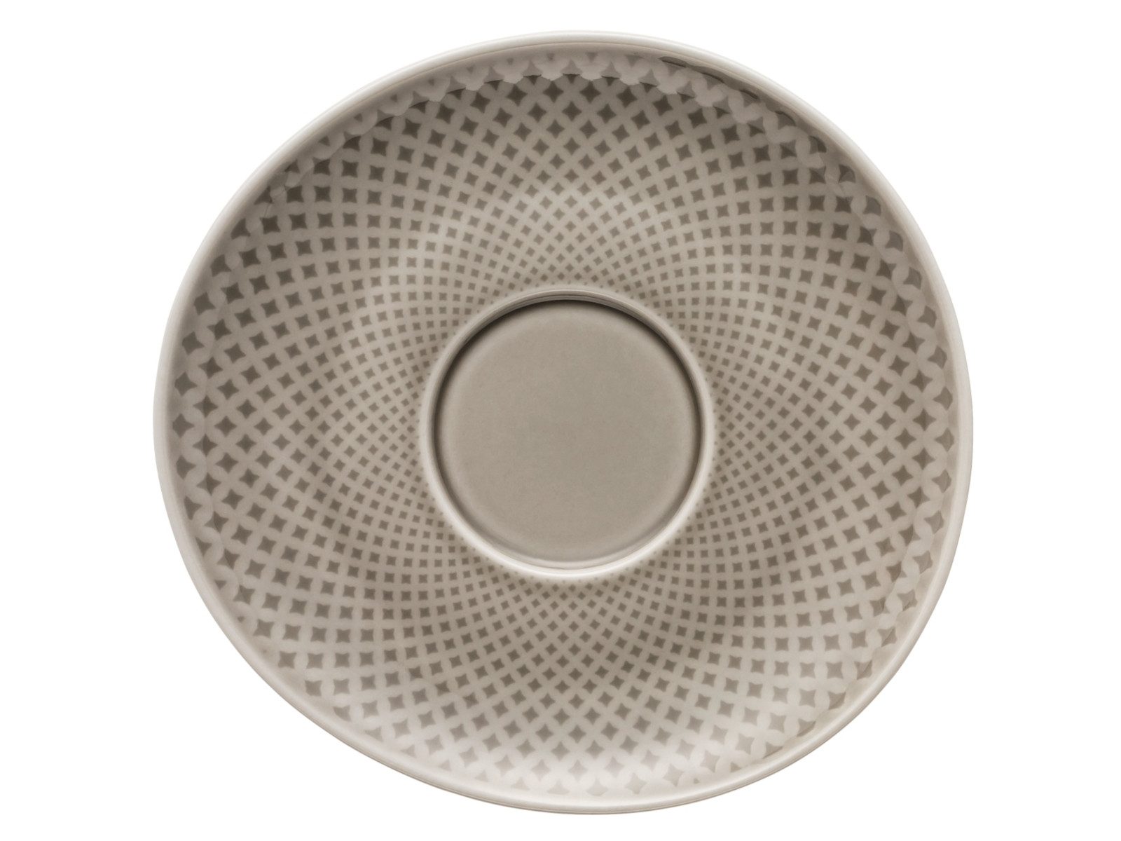 Rosenthal Untertasse Junto Pearl Grey Kombi-Untertasse 15 cm, Untertasse