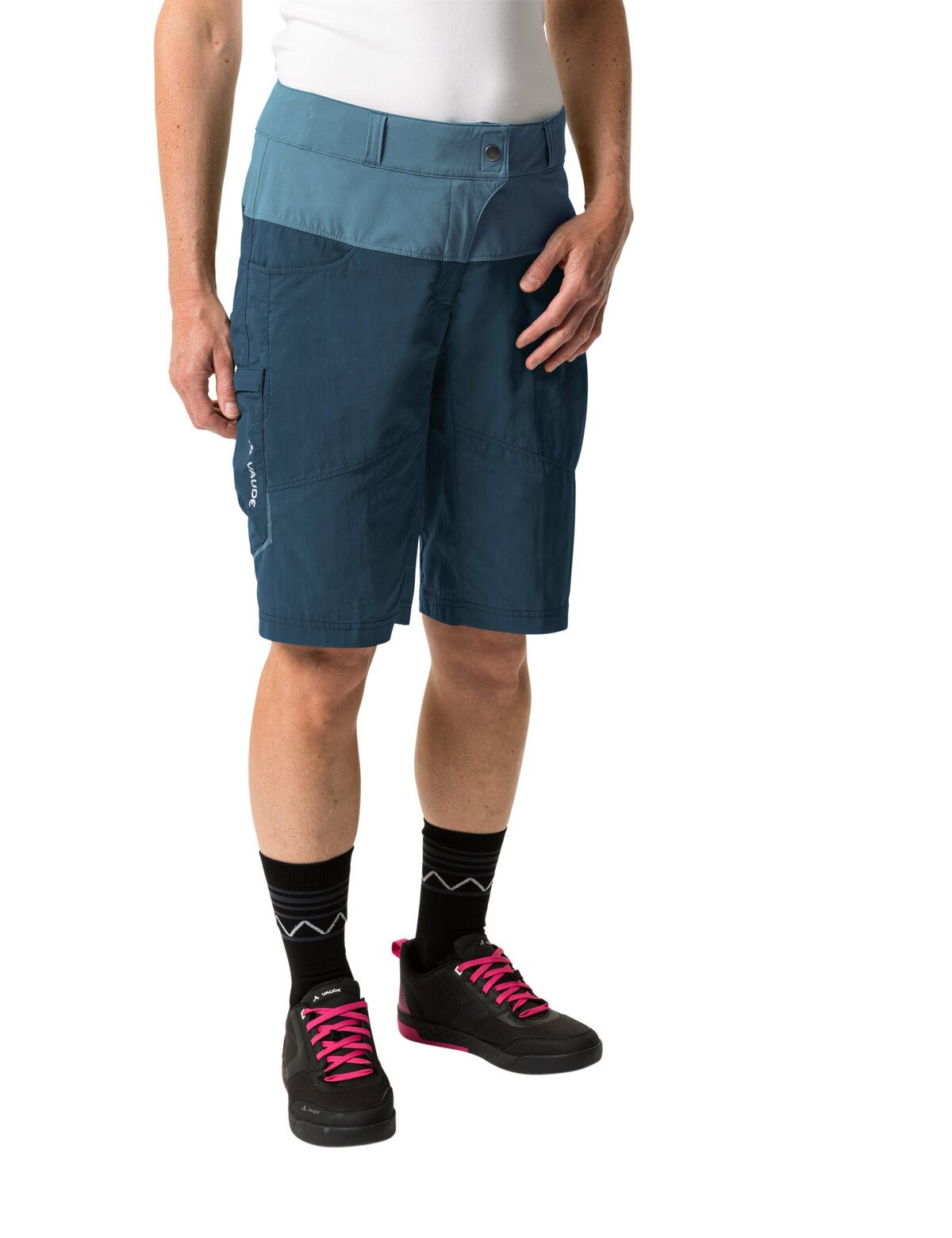 VAUDE Fahrradhose Wo Qimsa Shorts für sportliche Aktivitäten, bequemer Sitz
