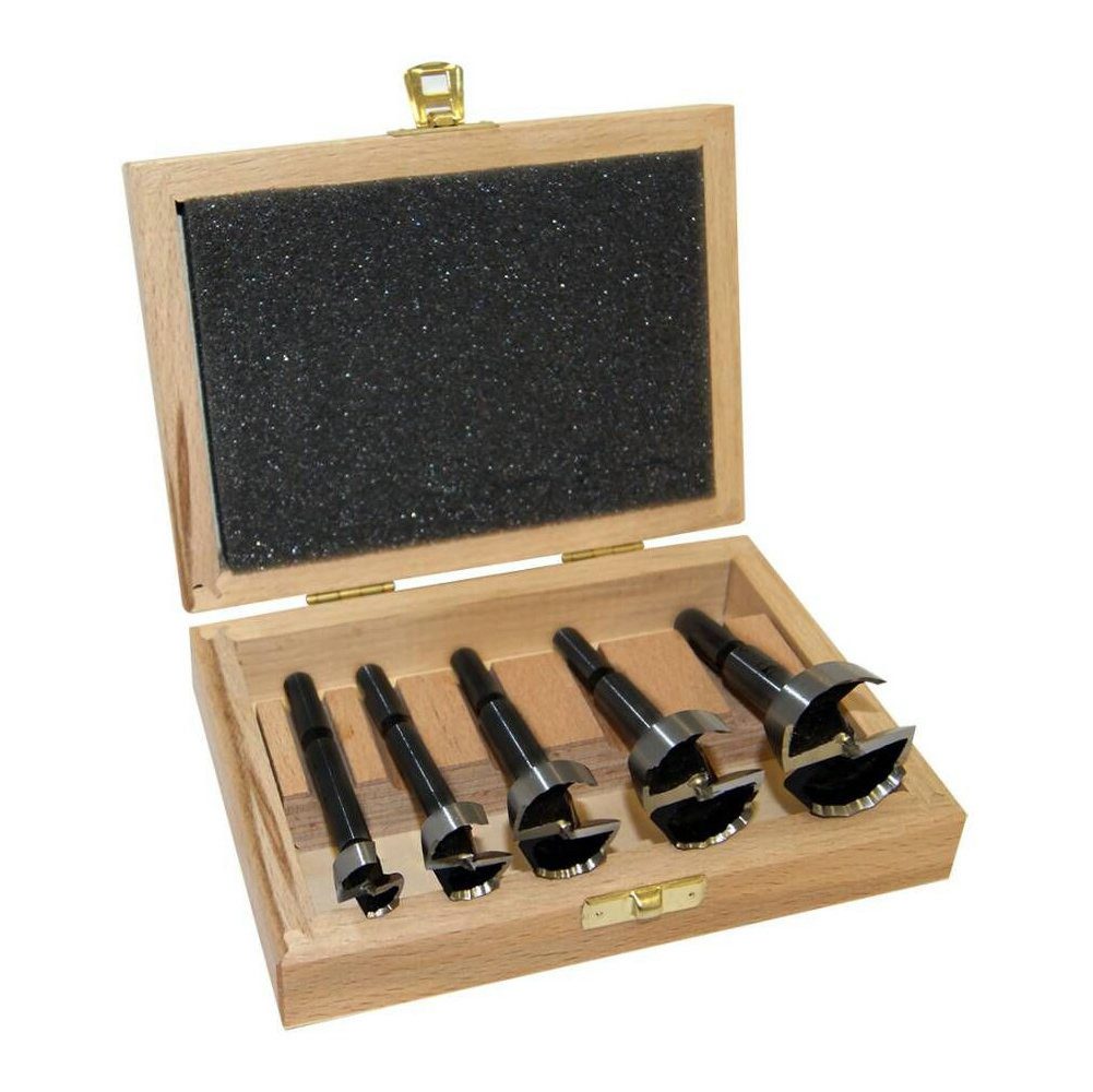 Fisch Forstnerbohrer Forstnerbohrersatz WAVECUTTER, (5-tlg., 5-tlg. je 1x15-20-25-30-35mm), Schwarze Beschichtung