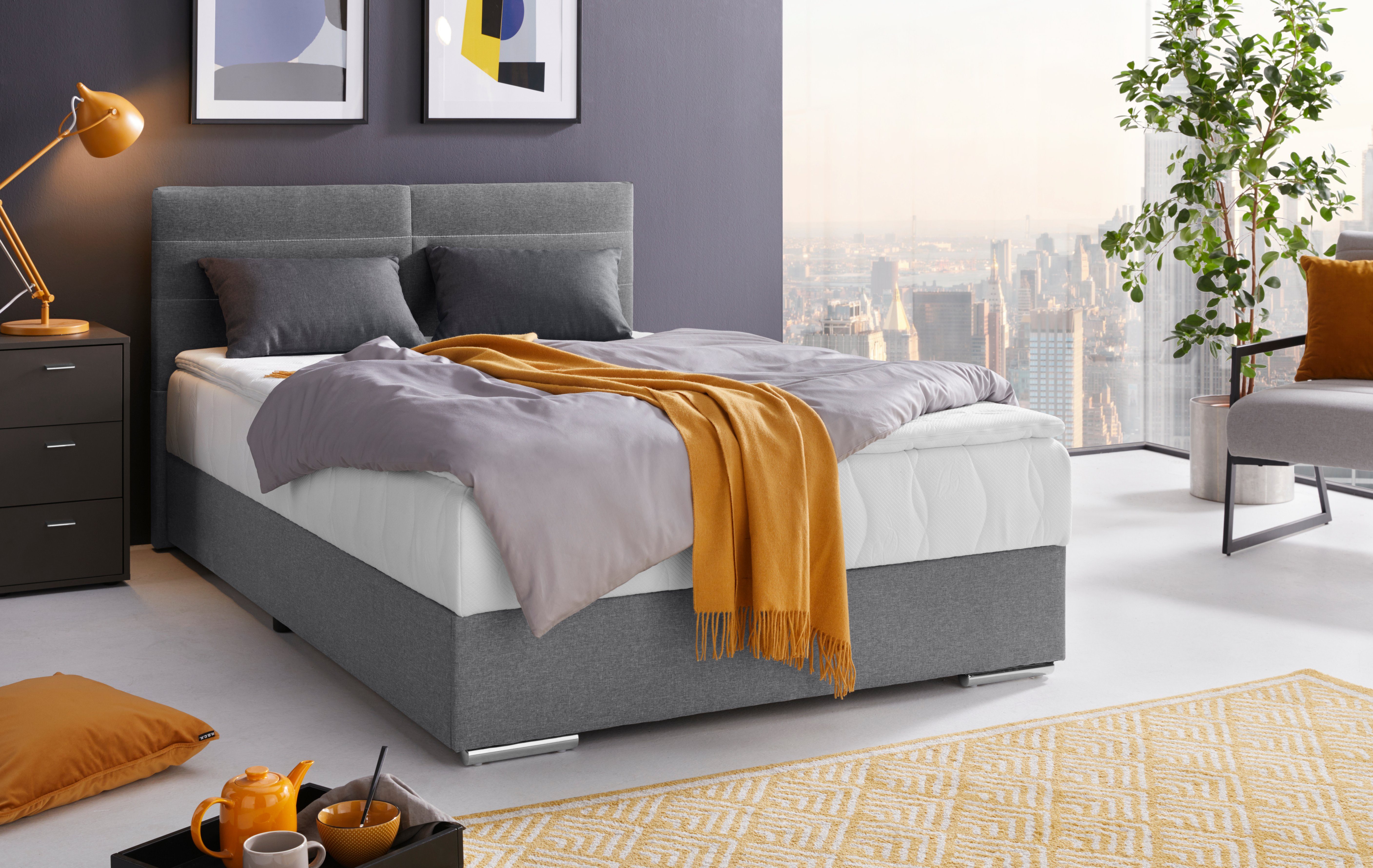 COTTA Boxbett Tom mit Bettkasten, Topper und Zierkissen, Bestseller, Unser Dauertiefpreis
