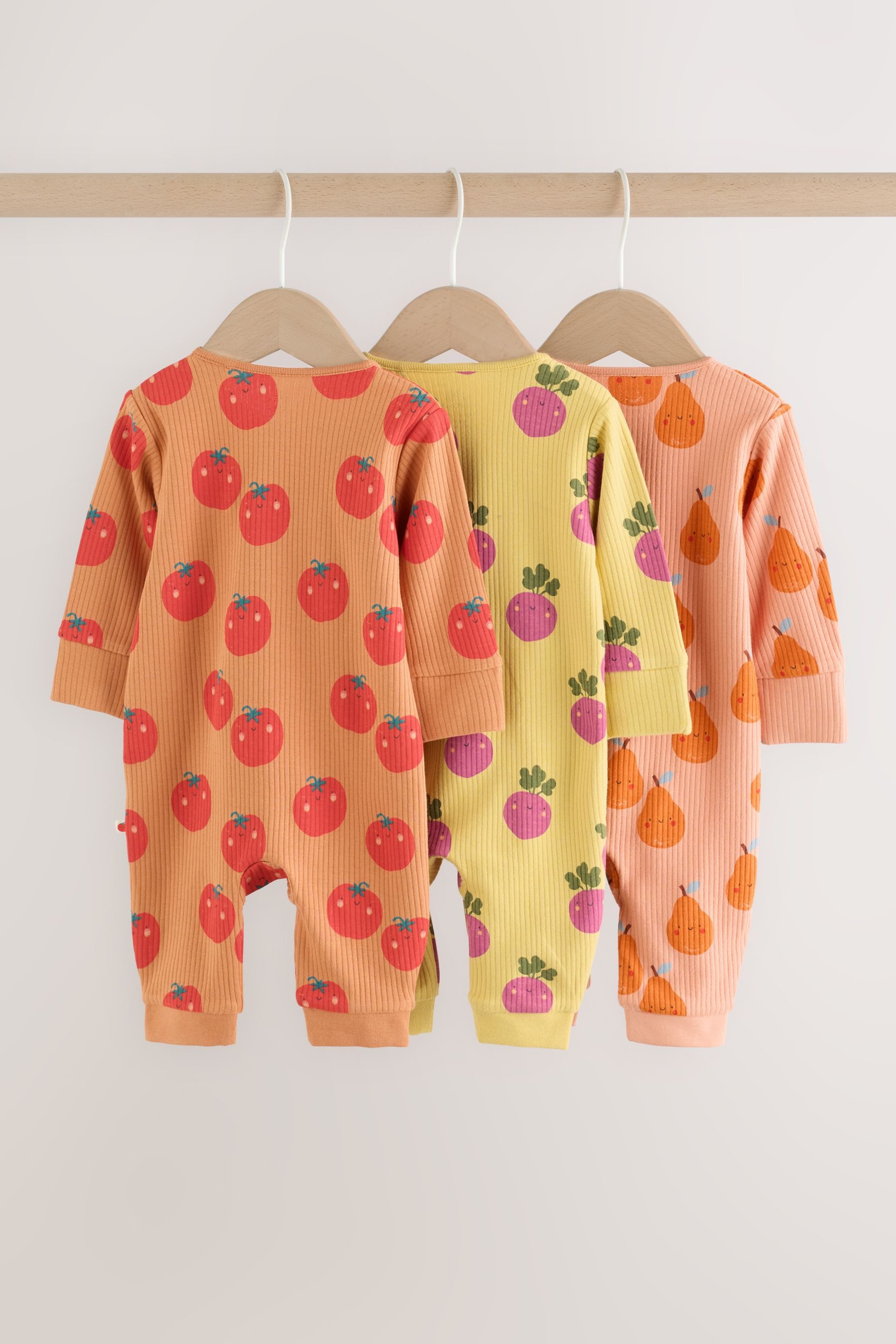Next Schlafoverall Babyschlafanzüge mit Zweiwege-RV, 3er-Pack (3-tlg) – Bild 2 von 5