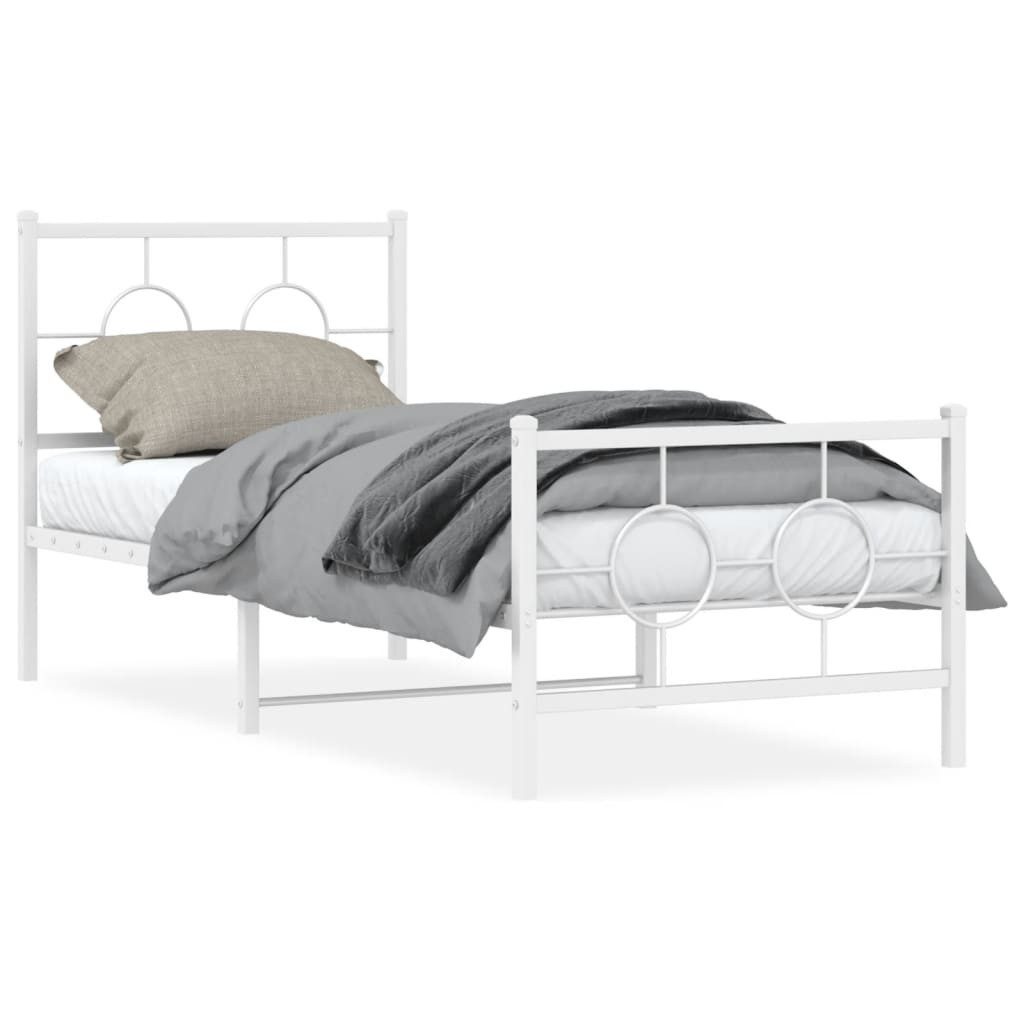 vidaXL Bett Bettgestell mit Kopf- und günstig online kaufen