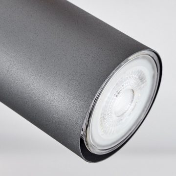 hofstein Deckenleuchte moderne Deckenlampe aus Metall/MDF in Schwarz/Braun/Holzoptik, ohne Leuchtmittel, moderne Leuchte mit verstellbaren Strahlern, 2-flammig, 2 x GU10