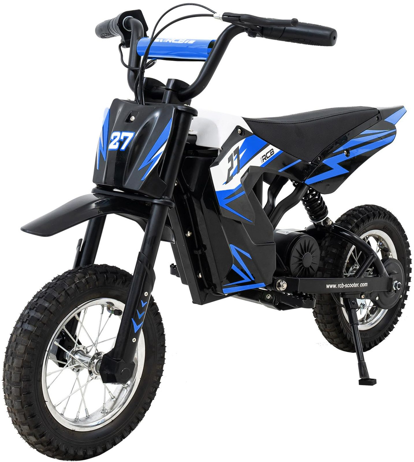 RCB Elektro-Kindermotorrad R9X,3 Geschwindigkeitsmodus,Max 25km/h,Reichweite 15 km, 12"Luftreifen