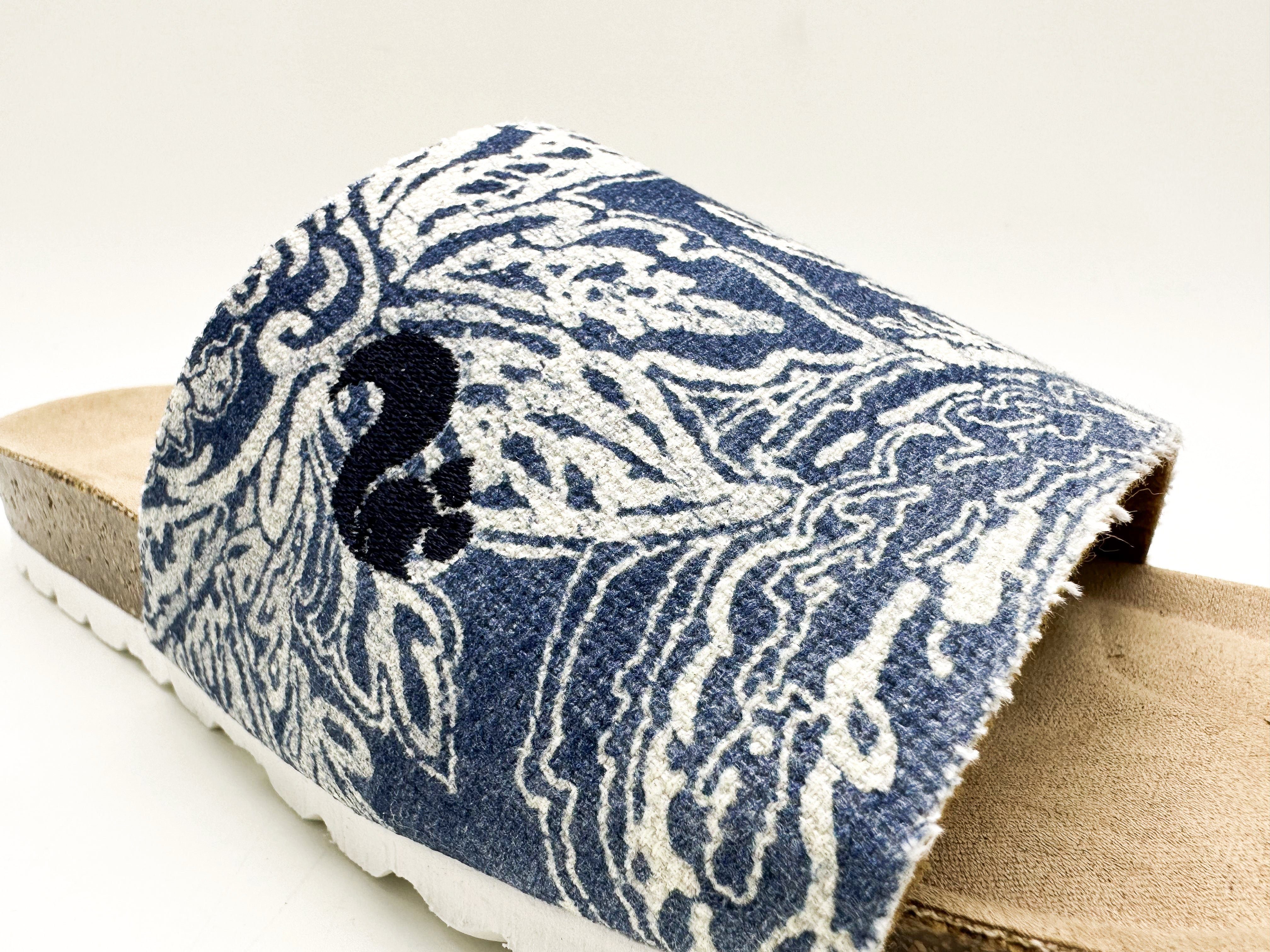 thies 1856 ® Rec Denim Pool Slide Sandale Vegan