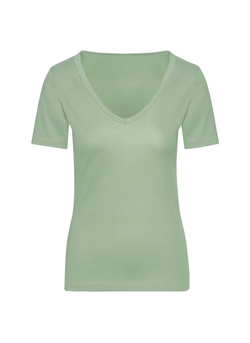 Trigema T-Shirt TRIGEMA V-Shirt aus Baumwolle/Elastan günstig online kaufen