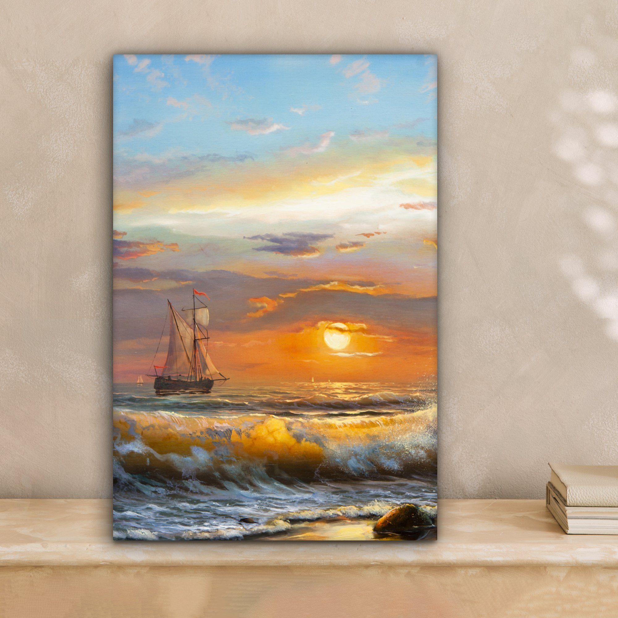 OneMillionCanvasses® Leinwandbild Malerei - Wasser - günstig online kaufen