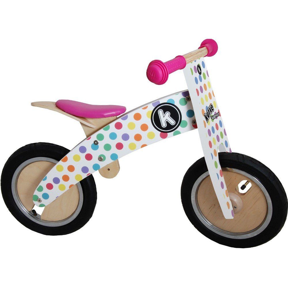 Kiddimoto Fahrrad-Laufrad Kiddimoto 605 Premium Laufrad Pastel Dotty / Pünktchen bunt