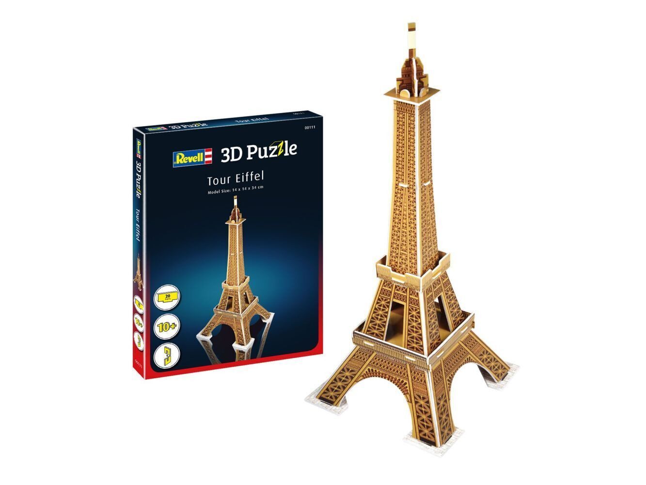 Revell Control Puzzle Revell Eiffelturm 3D (Puzzle), 29 Puzzleteile