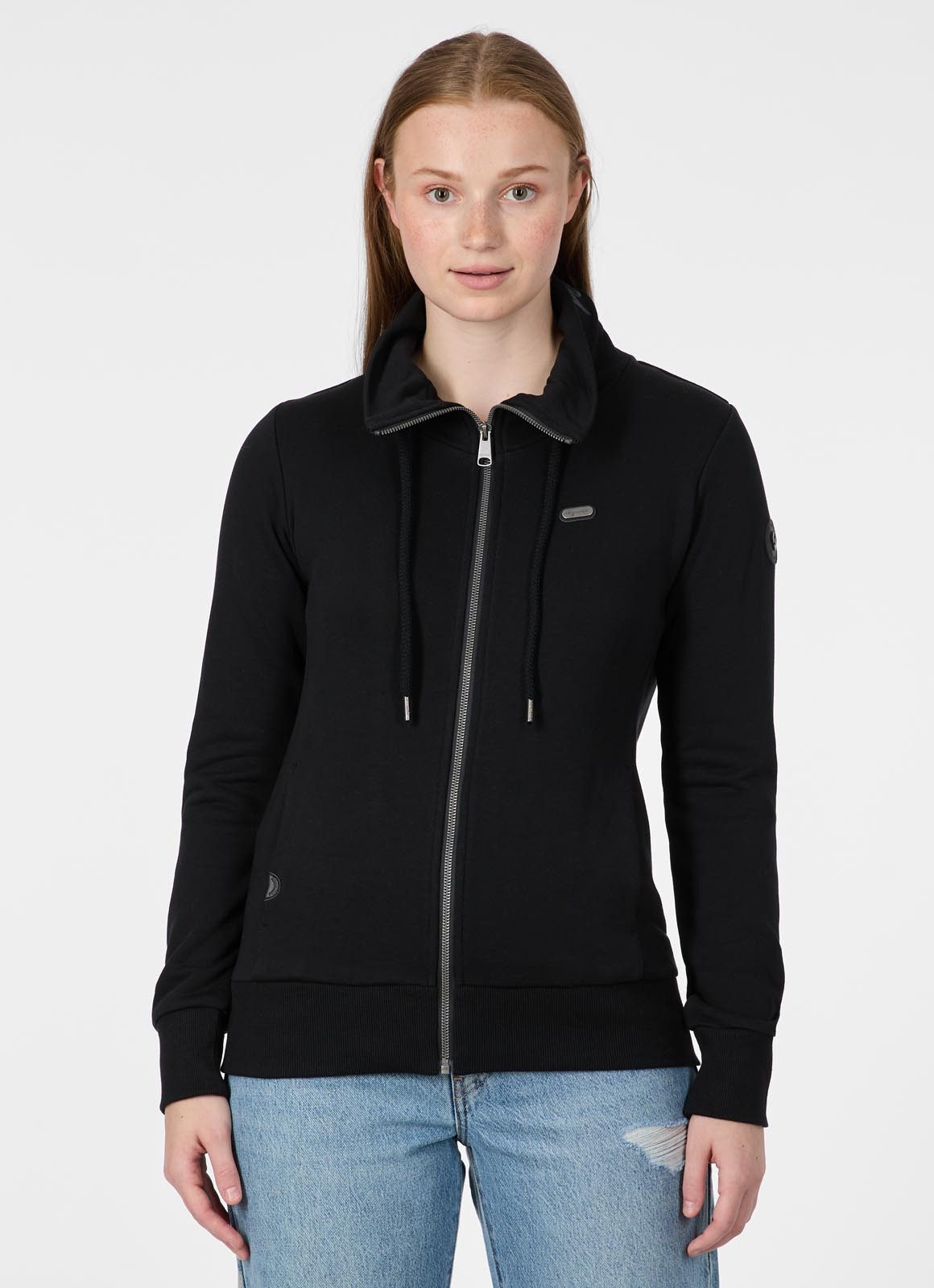 Ragwear Sweatjacke RONETTE A Baumwollmischung mit Marken-Stickerei