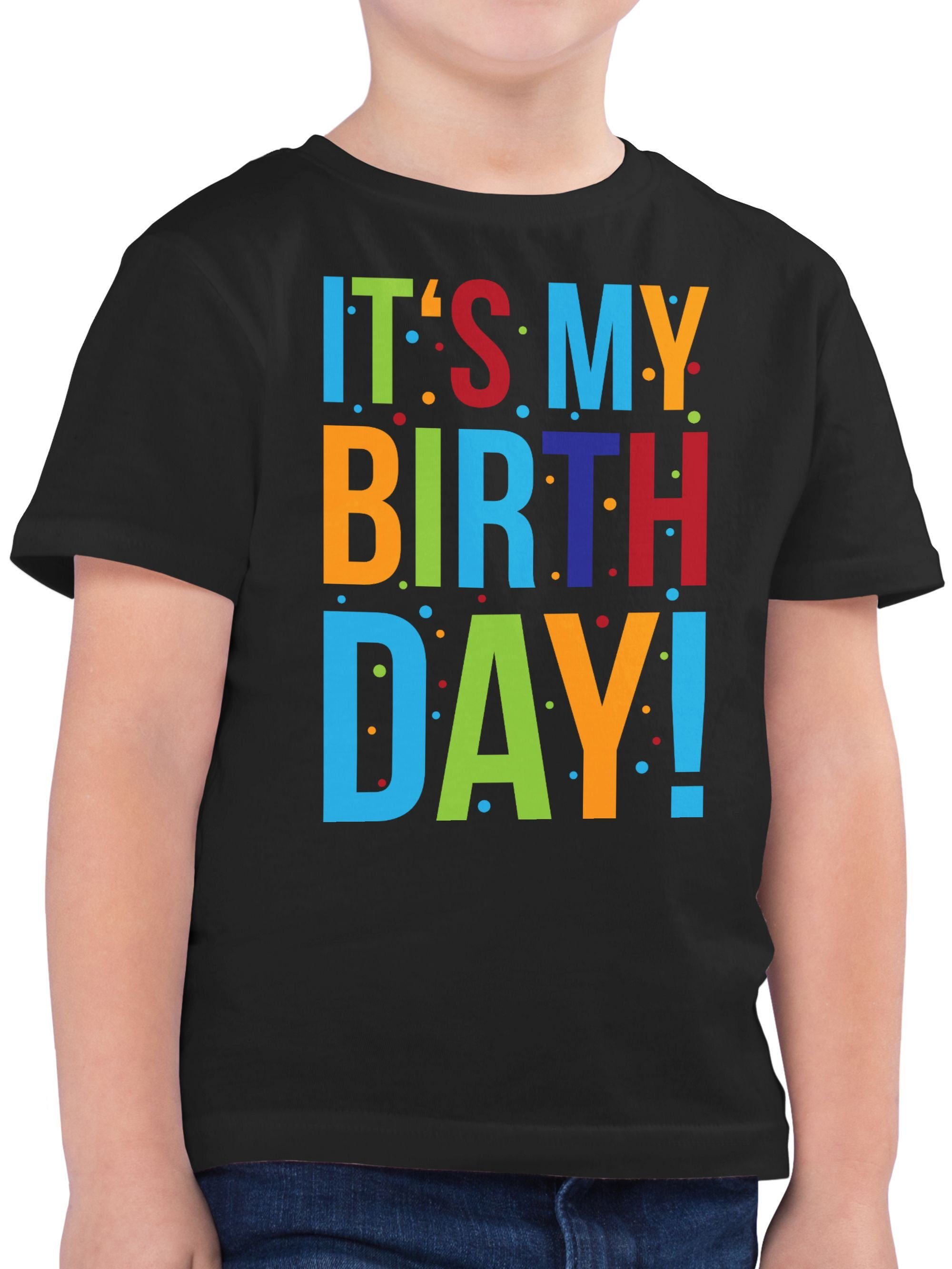 Shirtracer T-Shirt It's my Birthday! Geburtstag Geschenk Kinder 3 Schwarz