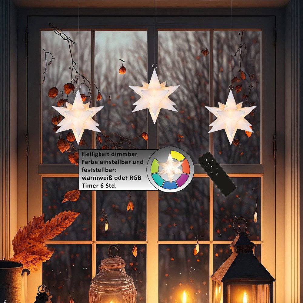 F-H-S International GmbH & Co. KG Lichtervorhang 35710 3er Set schwebende w günstig online kaufen