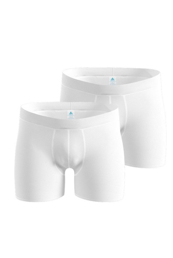 Odlo Boxershorts Unterwäsche Active Light (leicht, atmungsaktiv) weiss Herren - 2er