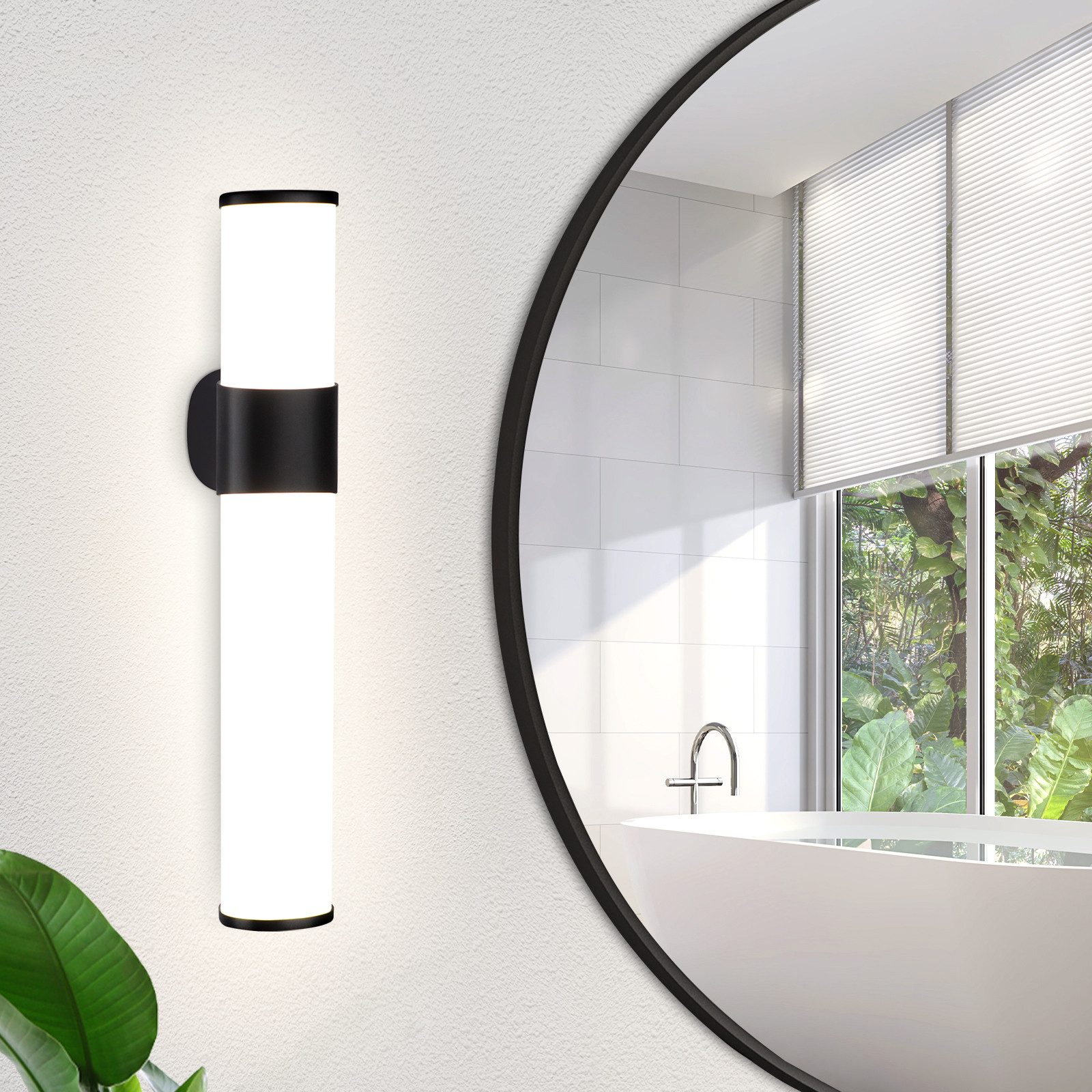 Nettlife LED Spiegelleuchte Spiegelleuchte Led Wandlampe 35cm, LED fest integriert, Neutralweiß