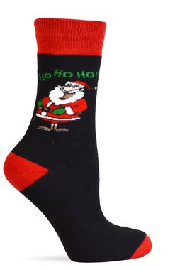 Frostfighter Socken Weihnachtssocken (6 Paar) Anitipilling Innenfutter, Vollfrottee Innenfutter