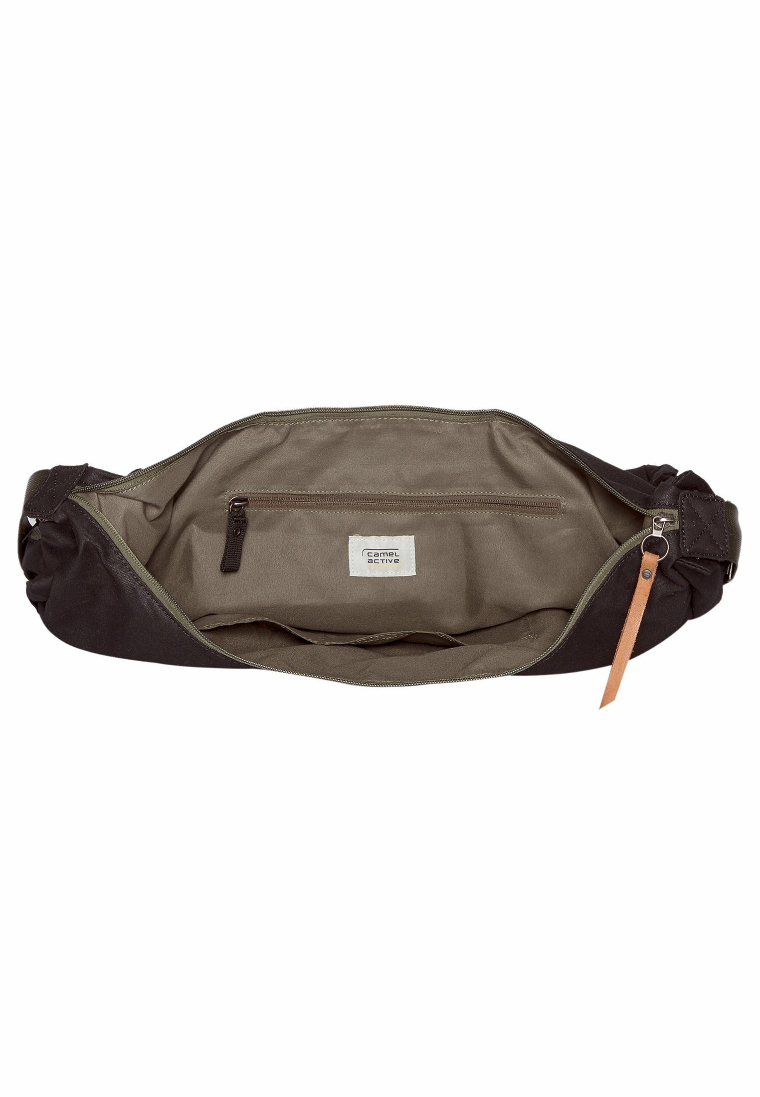 camel active Umhängetasche Hobobag aus Canvas