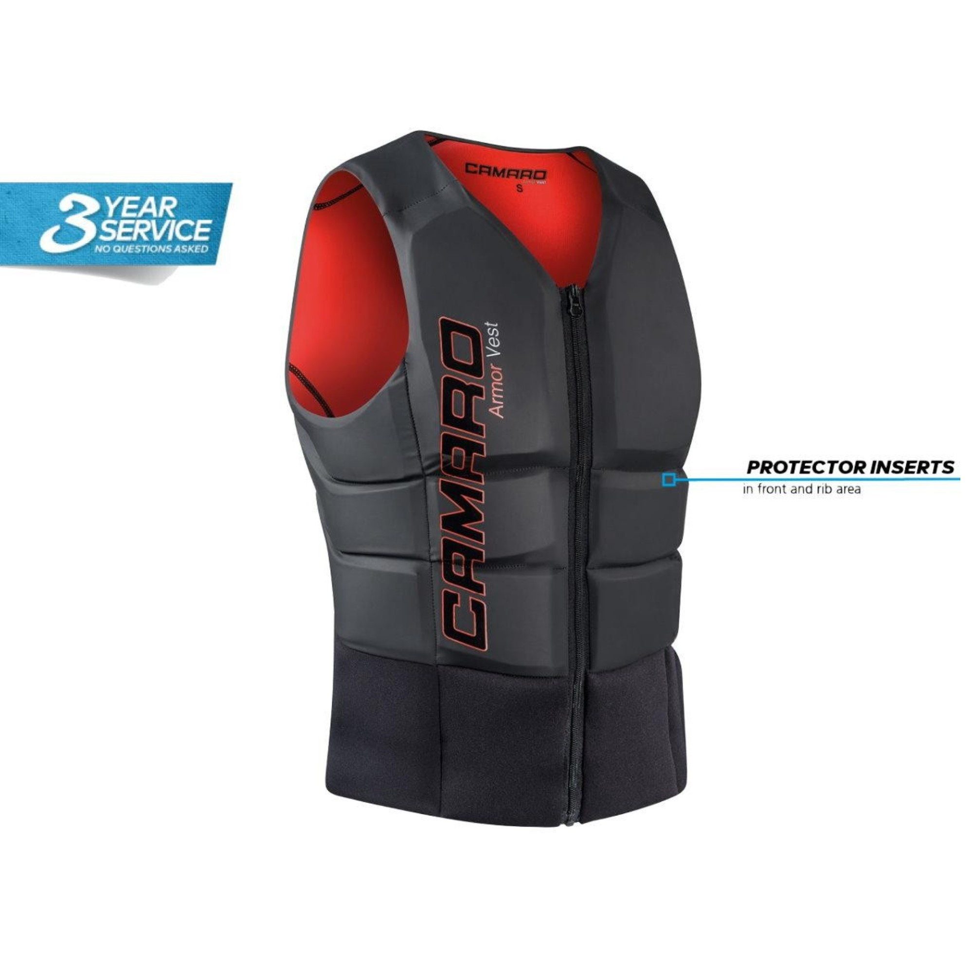 Camaro Schwimmweste Camaro ARMOUR 4.0 Neopren Weste Prallschutz Oberteil Wakeboard Kite – Bild 2 von 5