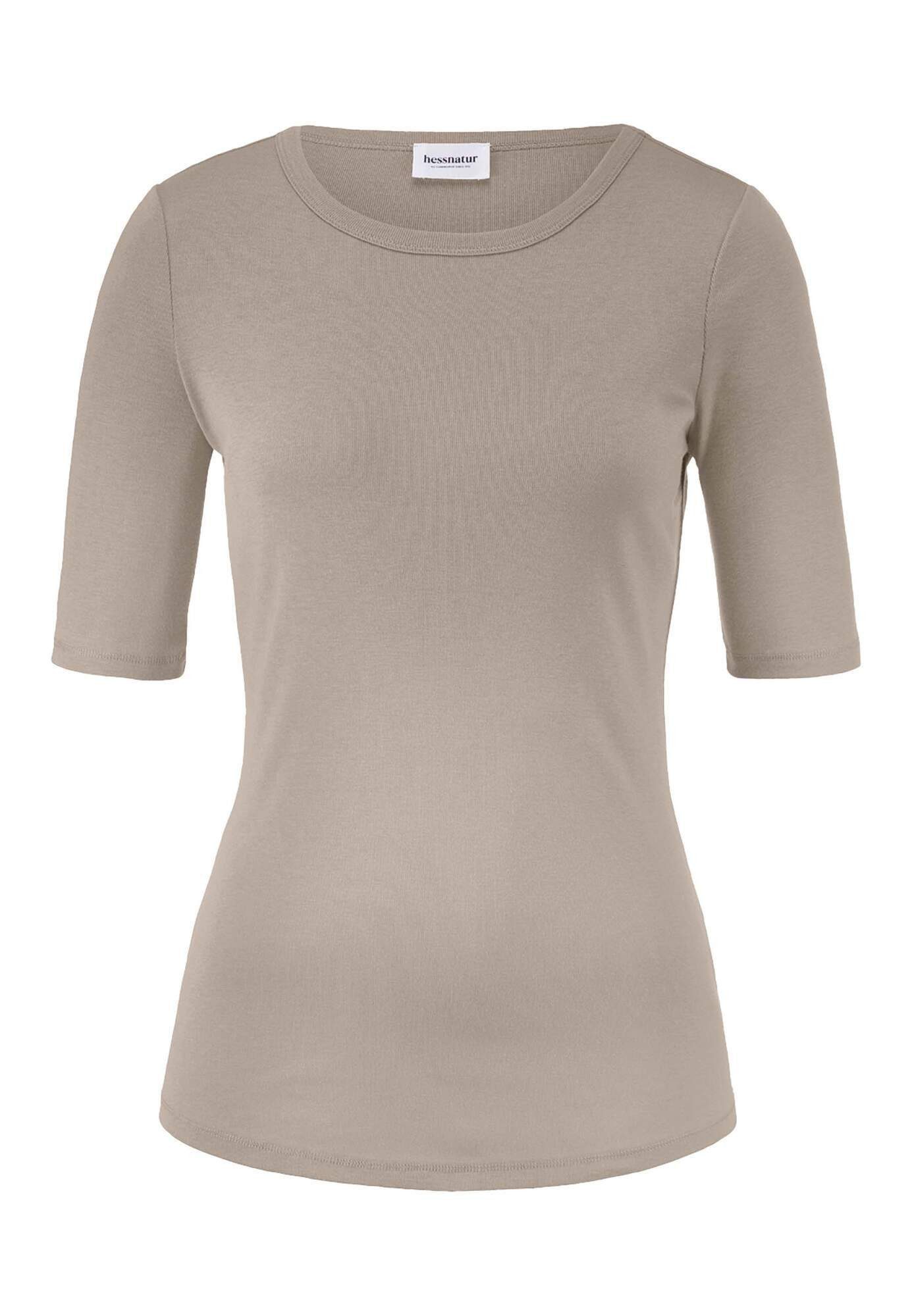 Hessnatur T-Shirt Fitted aus Bio-Baumwolle und TENCEL™ Modal (1-tlg)