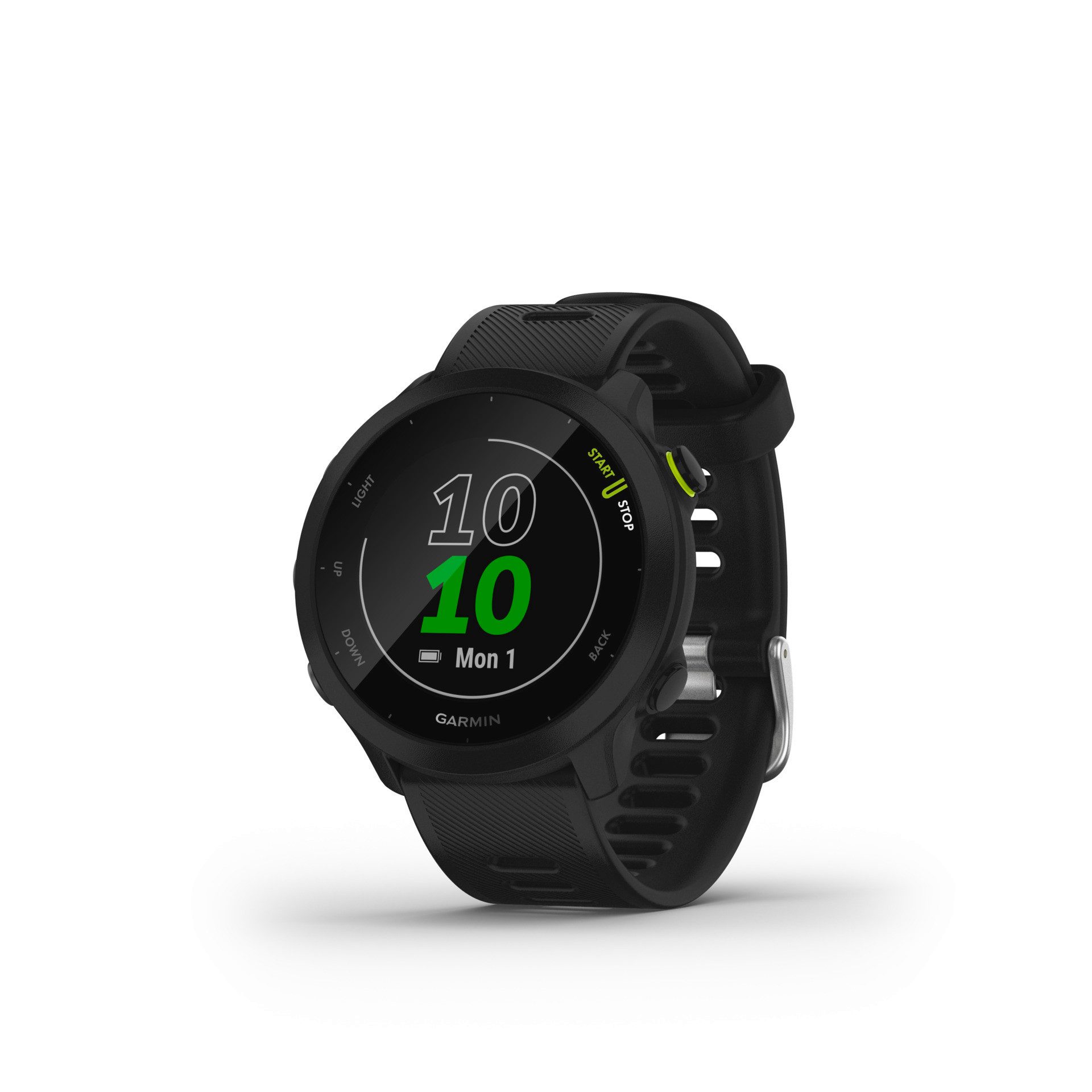 Garmin Bundle Forerunner 55 und HRM 200 XS-S Smartwatch (2,6 cm/1,04 Zoll), GPS-Laufuhr Forerunner 55 + HRM 200 Herzfrequenzgurt XS-S