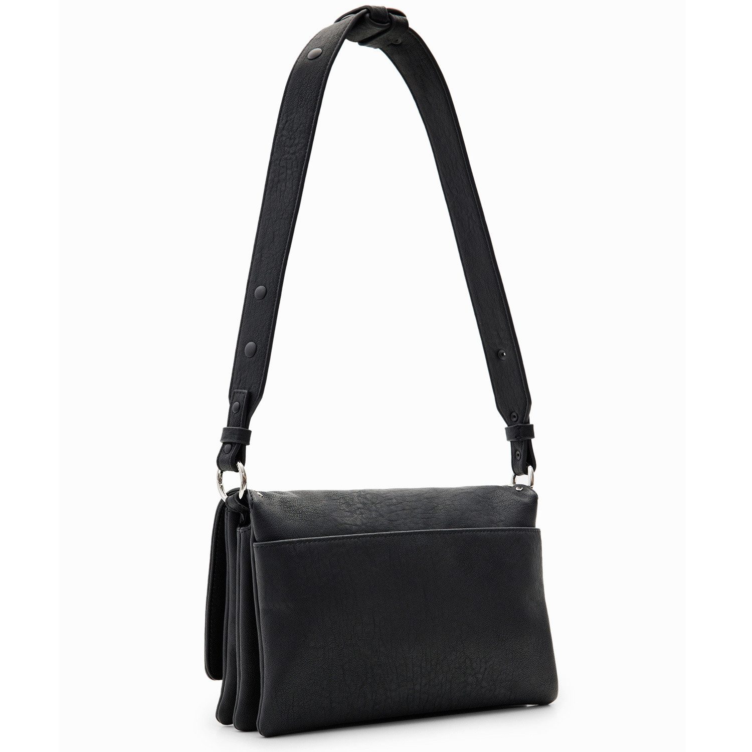 Desigual Umhängetasche Desigual Damen Schultertasche Mickey Rock Dortmund Black (1, 1-tlg., 1)