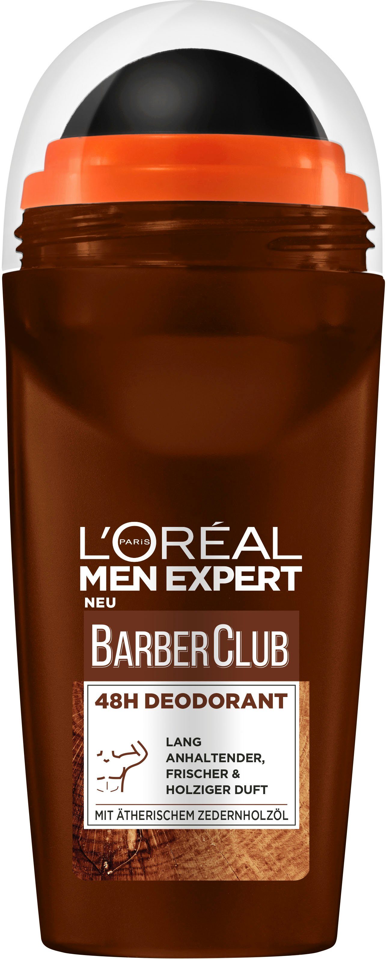 Deodorant-Roll-On EXPERT Deo-Roller PARIS Men L\'Oréal Barber L\'ORÉAL 48h Expert MEN Club