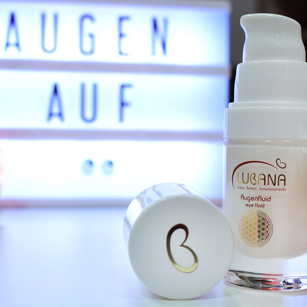 Lubana Augenfluid 15 ml – Stammzellenpflege mit Bienenwachs, Seefenchel & Arganöl, Airless-Pumpspender, Jiaogulan & Zistrose für Anti-Aging, feuchtigkeitsspendend