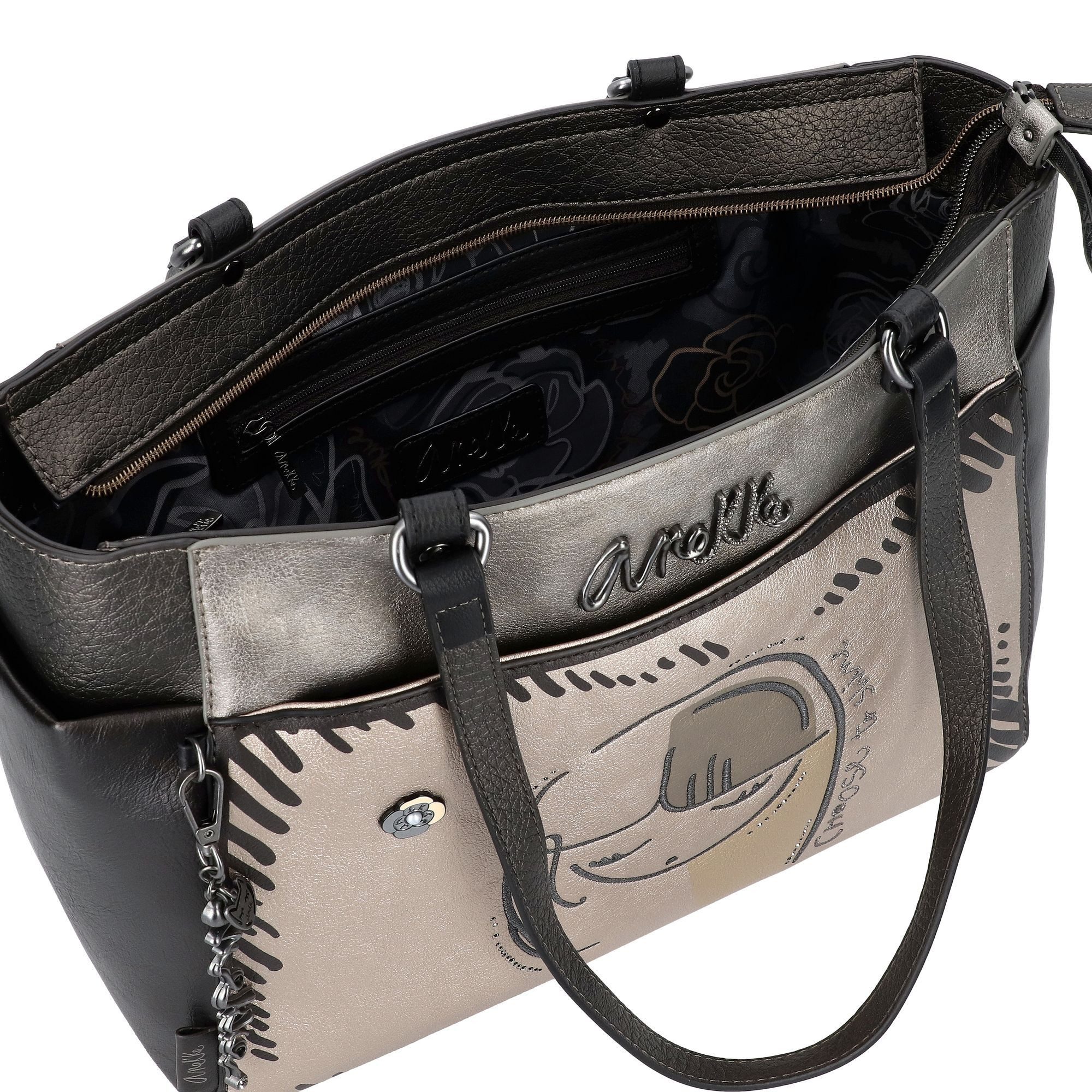Anekke Schultertasche Natur Koko, Polyurethan