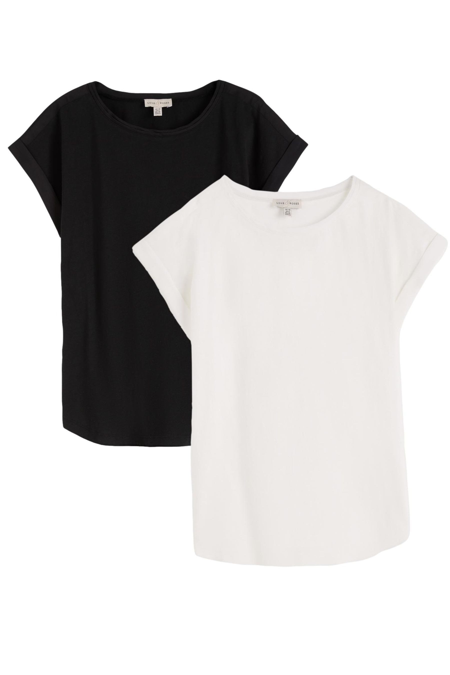 T-Shirt Love & Roses Rundhals-T-Shirt