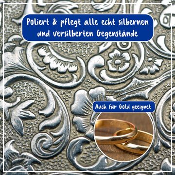 poliboy Silber Intensiv Pflege - mit Quellschwamm - 2x200 ml - Schmuckreiniger (zur Reinigung und Pflege für Silber und Gold - Made in Germany)
