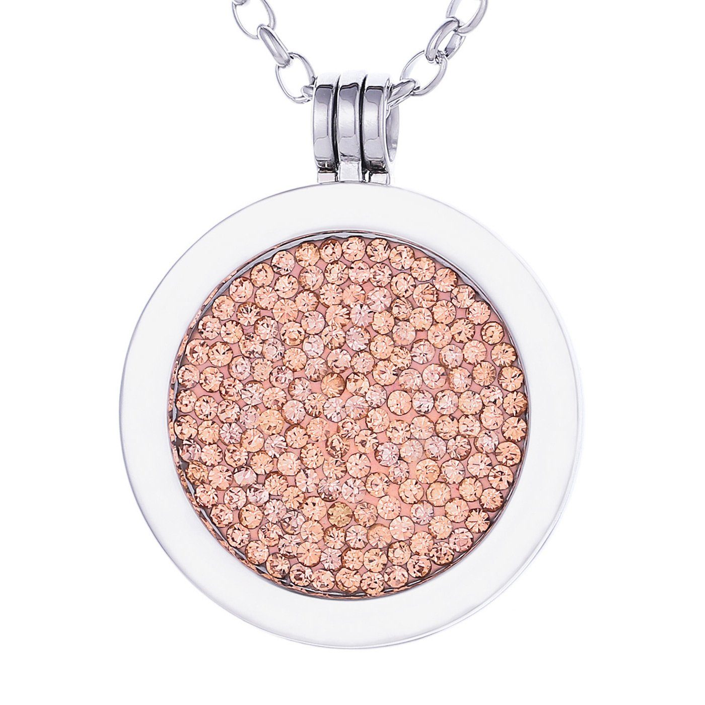 Morella Kette mit Anhänger Halskette 70 cm mit Coin Amulett 33 mm (2-tlg), günstig online kaufen