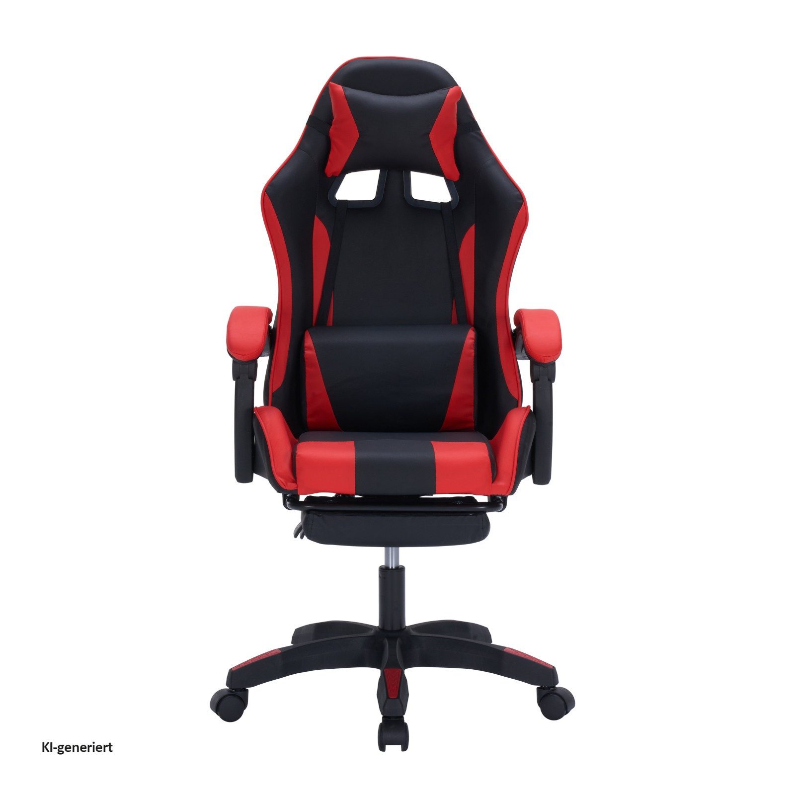 HTI-Living Drehstuhl Gaming Stuhl Krit Eco Schwarz-Rot (Stück, 1 St), Bürostuhl Drehstuhl Schreibtischstuhl