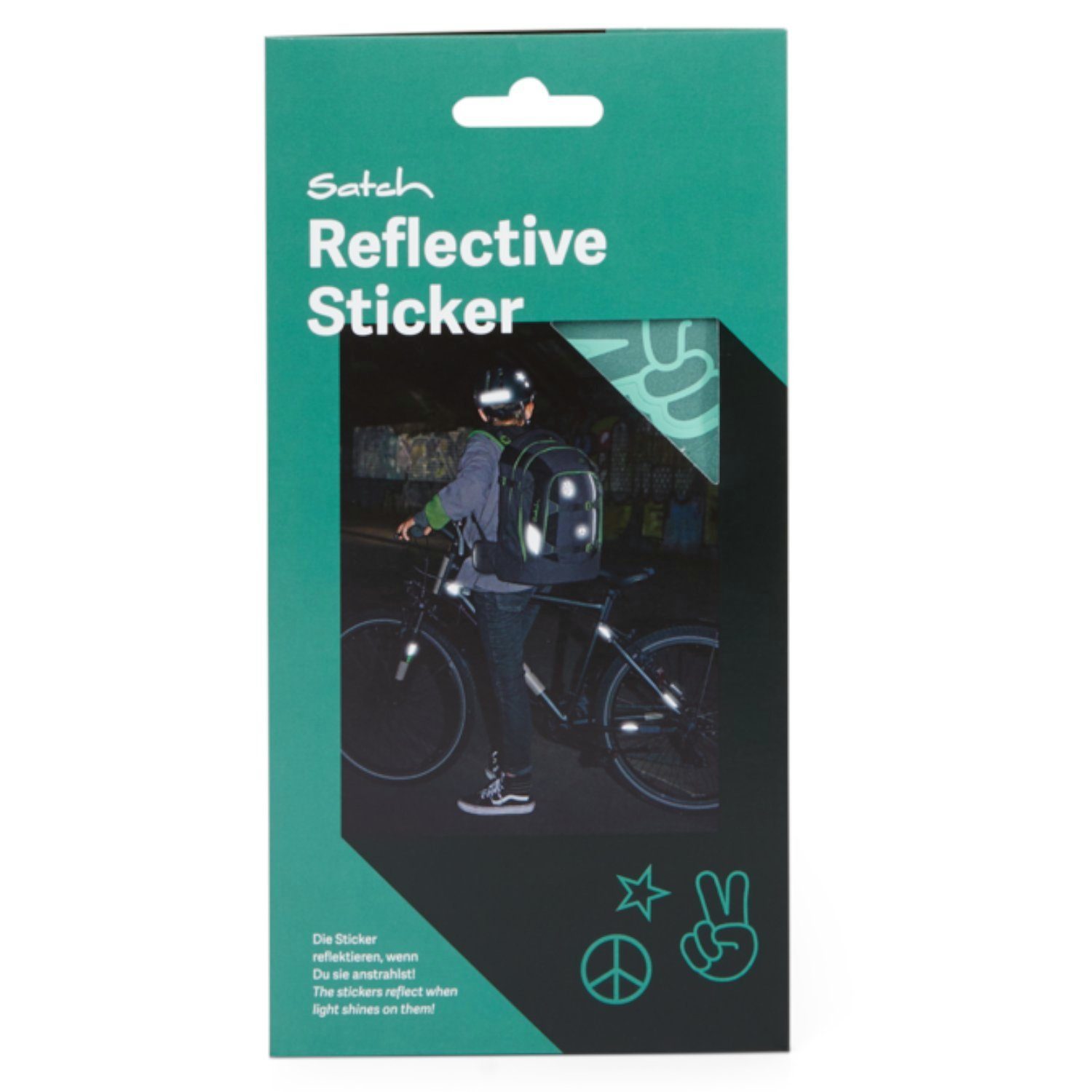 Satch Reflektor-Aufkleber Reflektierende Sticker Mint