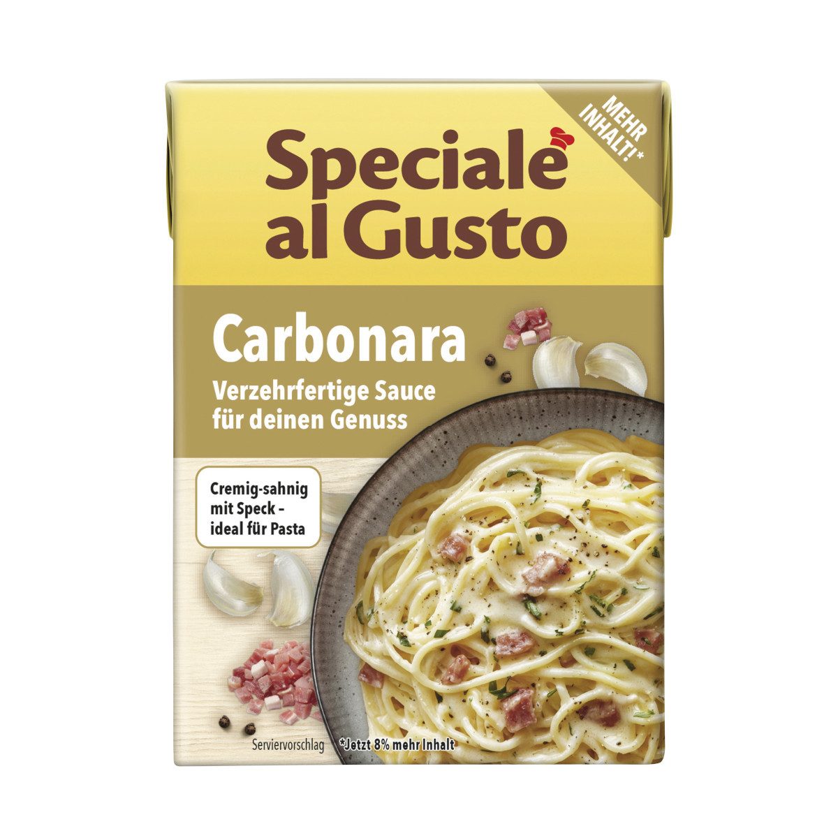 Hengstenberg Saucen, Hengstenberg Speciale al Gusto Carbonara Packung 400g