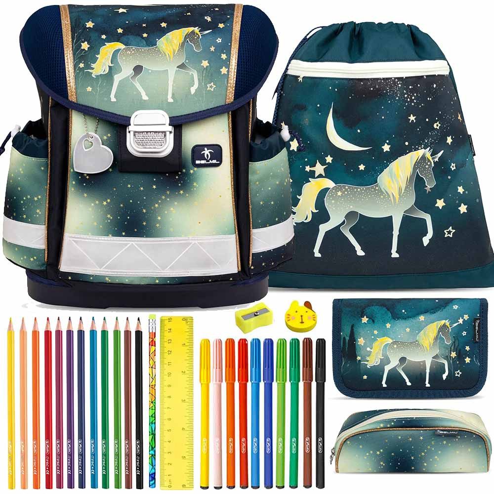 Schulranzen Set Classy 10-teilig 2025 Mädchen Sparkling Unicorn