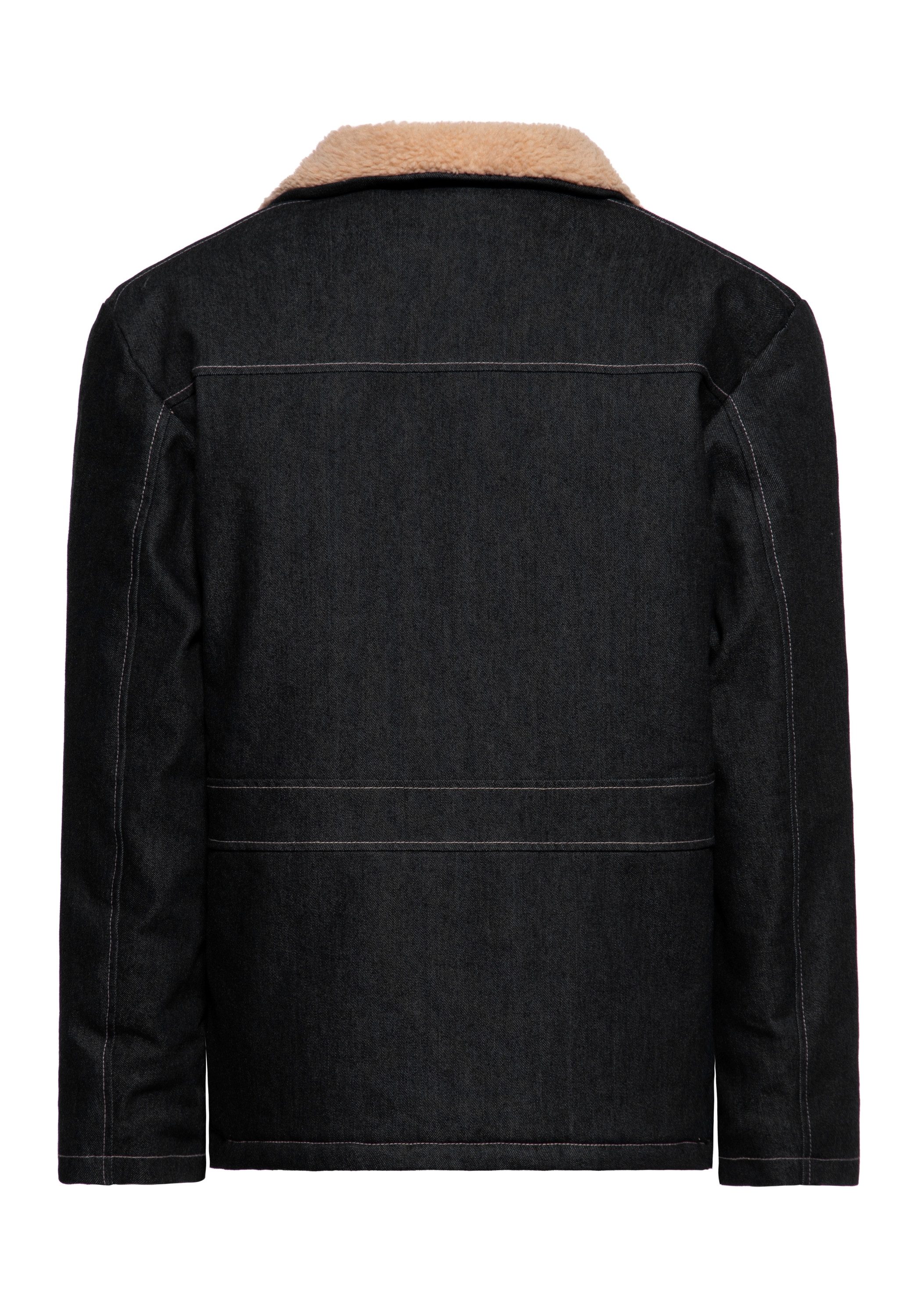 KingKerosin Winterjacke (1-St) im Denim-Look