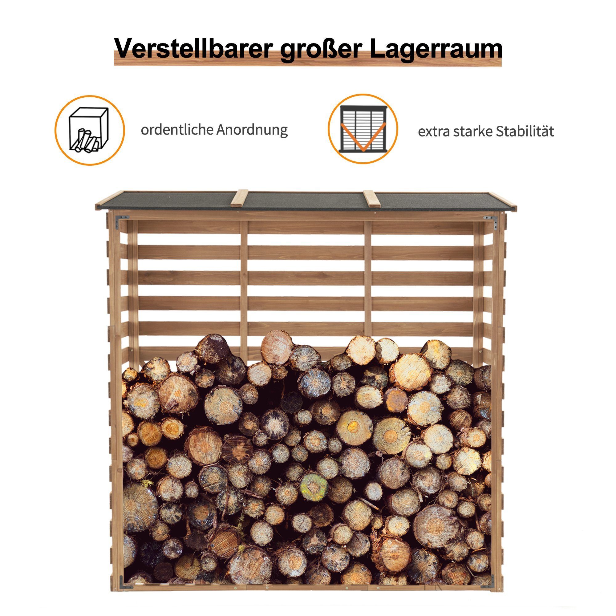 MCombo Kaminholzregal MCombo Kaminholzregal Kaminholzunterstand 1202, günstig online kaufen