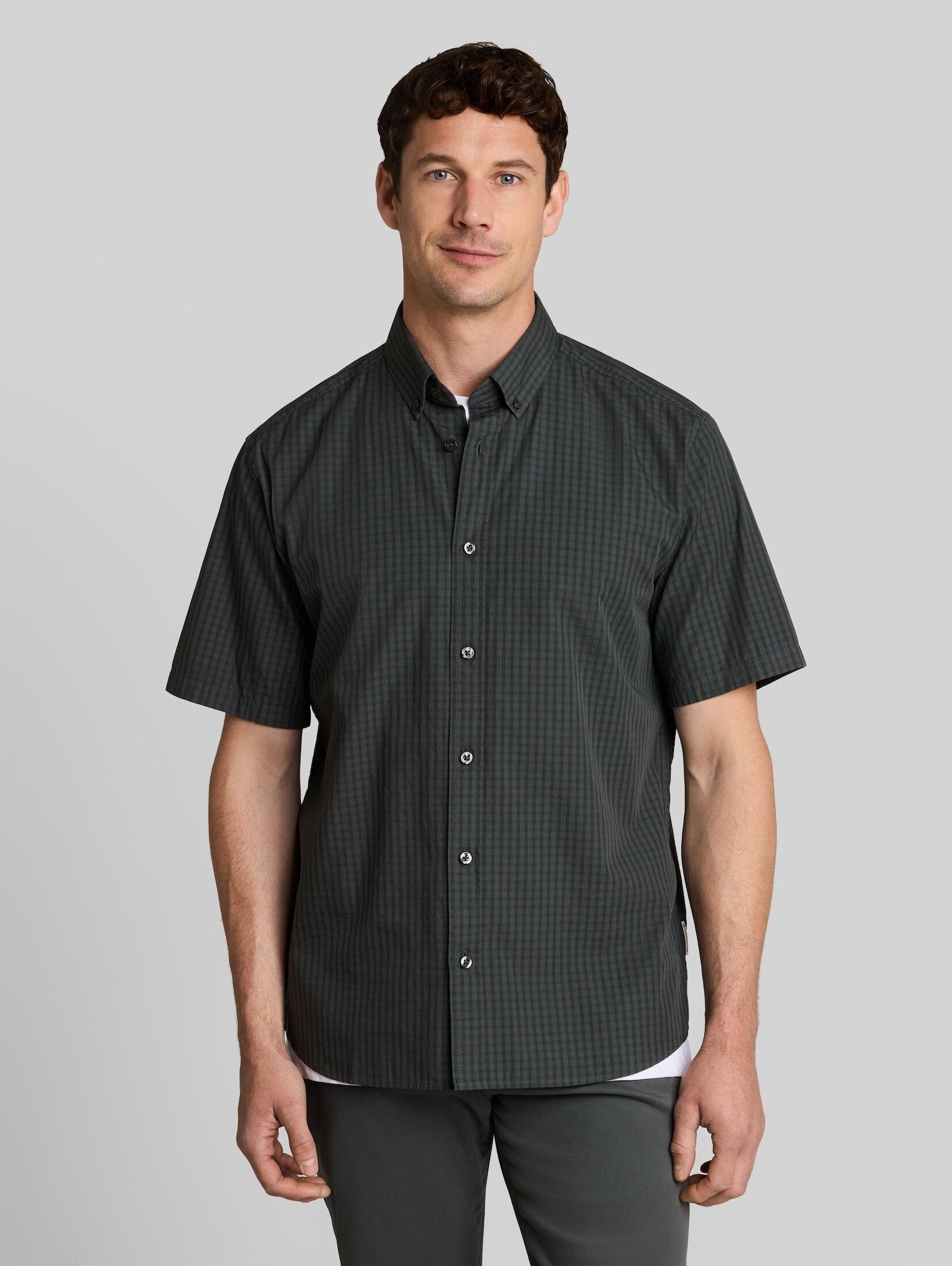 TOM TAILOR Kurzarmhemd Blusen & Shirts Regular Fit Kurzarmhemd mit Karomuster
